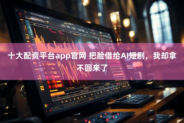 十大配资平台app官网 把脸借给AI短剧，我却拿不回来了